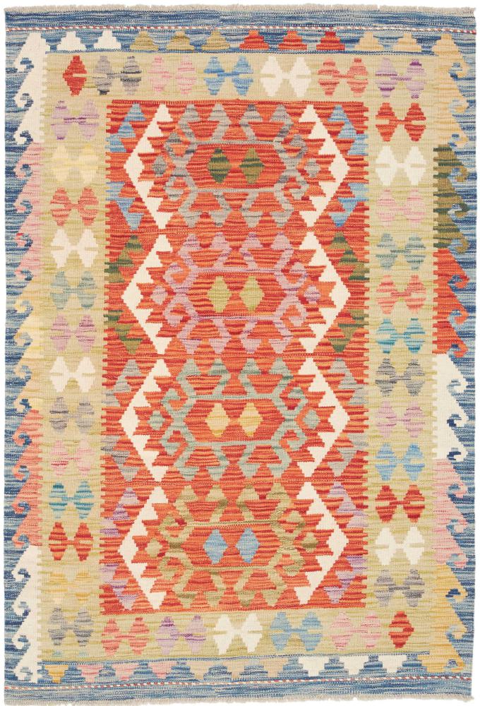 Afghaans tapijt Kilim Afghan 146x101 146x101, Perzisch tapijt Handgeweven