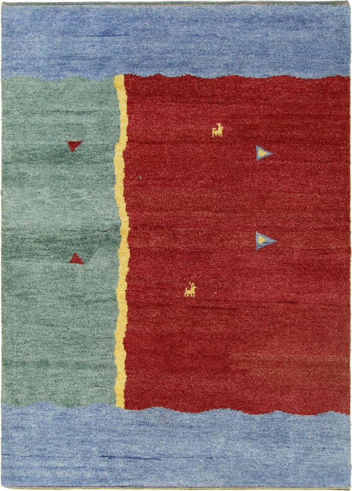 Alfombra india Gabbeh 199x141 199x141, Alfombra persa Anudado a mano