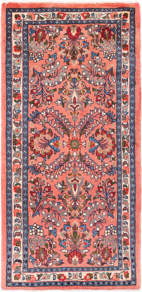 Tapis persan Sarough 139x64 139x64, Tapis persan Noué à la main