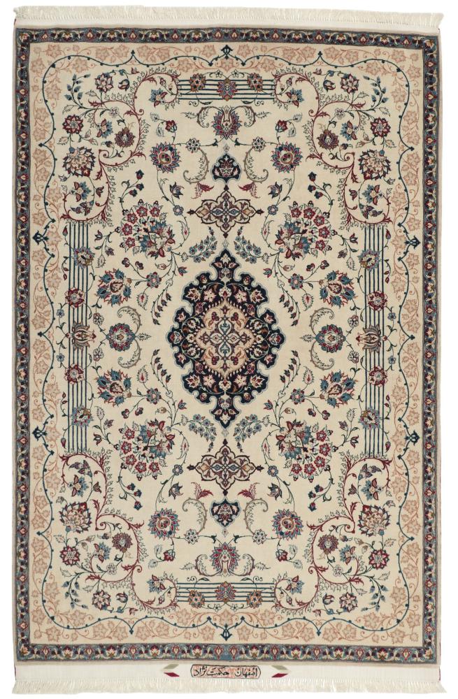 Alfombra persa Isfahán Antiguo Urdimbre de Seda 228x151 228x151, Alfombra persa Anudado a mano