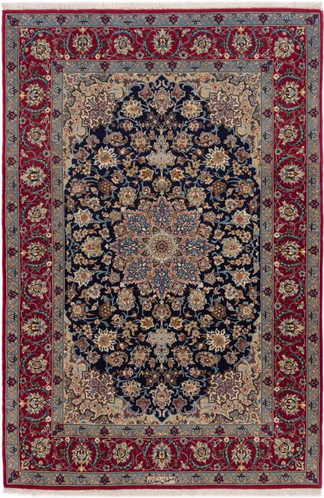 Perserteppich Isfahan Seidenkette Signiert 167x111 167x111, Perserteppich Handgeknüpft