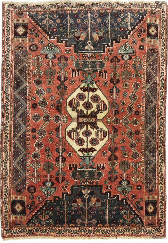 Tapete persa Ghashghai 156x114 156x114, Tapete persa Atado à mão