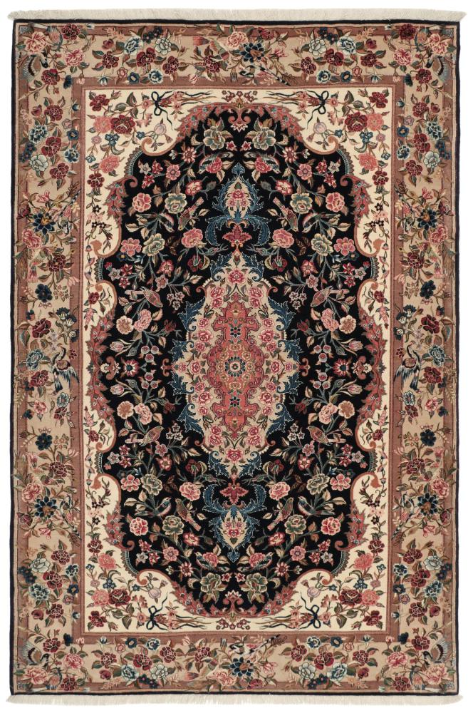 Persian Rug Sarouk Silk Warp 6'10"x4'6" 6'10"x4'6", Persian Rug Knotted by hand