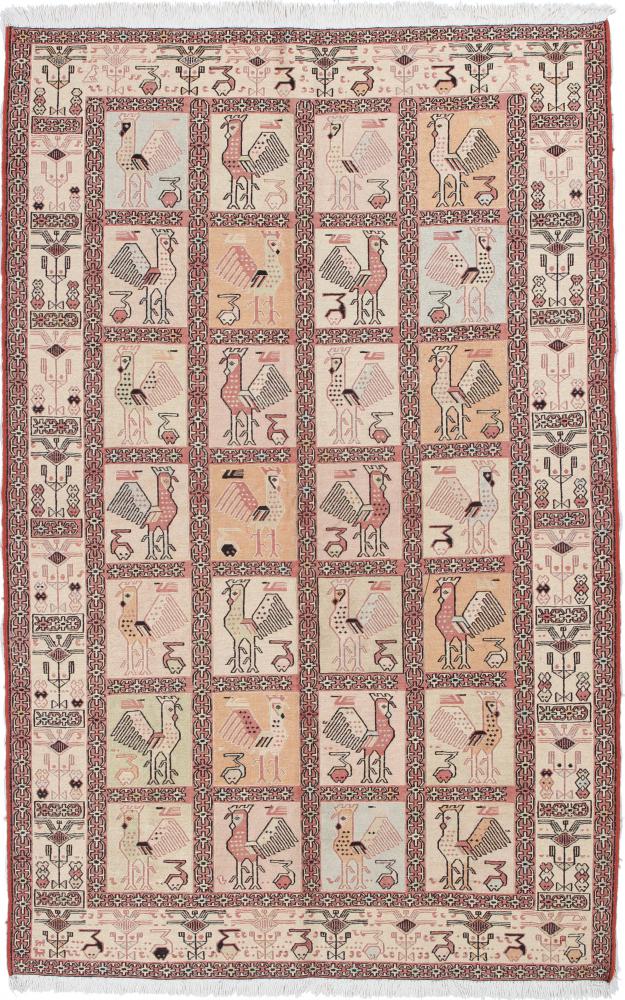 Tapete persa Kilim Soumak Shahsavan 191x123 191x123, Tapete persa Atado à mão