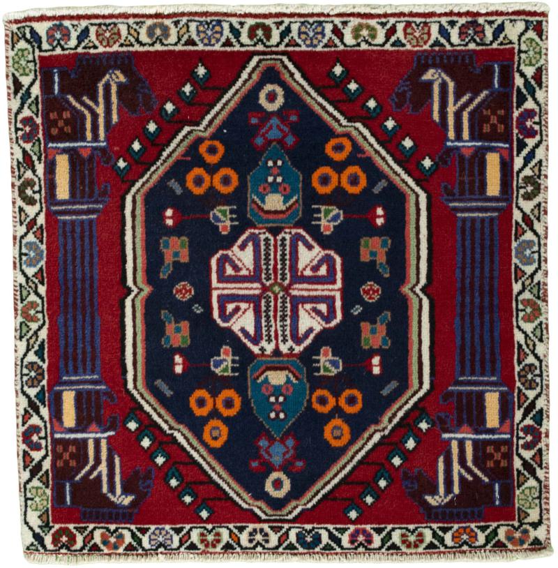 Persian Rug Shiraz 66x65 66x65, Persian Rug Knotted by hand