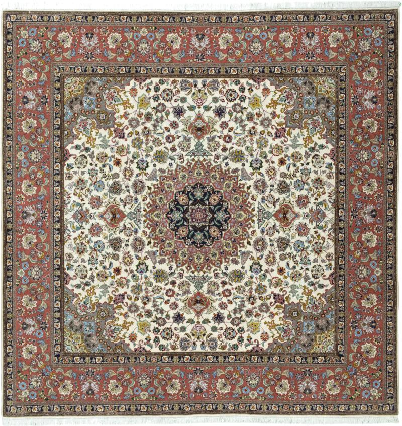 Persialainen matto Tabriz 50Raj 255x251 255x251, Persialainen matto Solmittu käsin