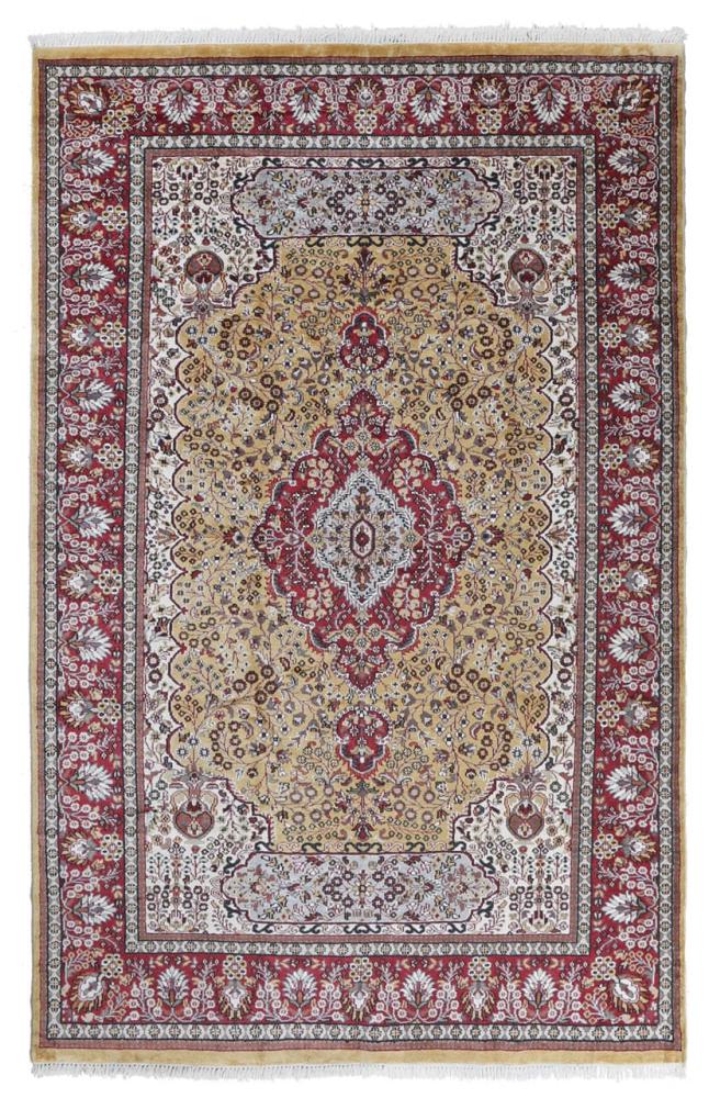 Indischer Teppich Agra Viskose 329x210 329x210, Perserteppich Handgeknüpft