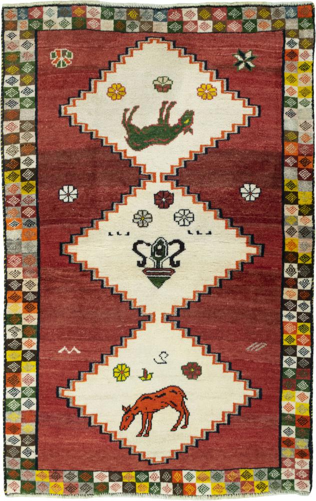 Persialainen matto Persia Gabbeh Ghashghai 154x101 154x101, Persialainen matto Solmittu käsin