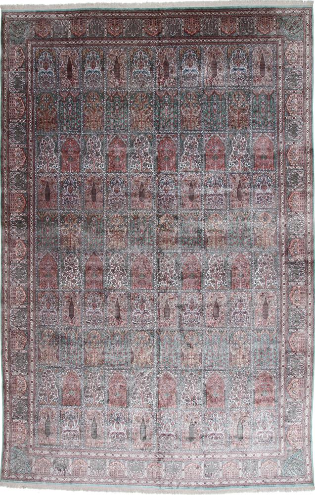 Indo rug Kashmir Silk Art 556x359 556x359, Persian Rug Knotted by hand