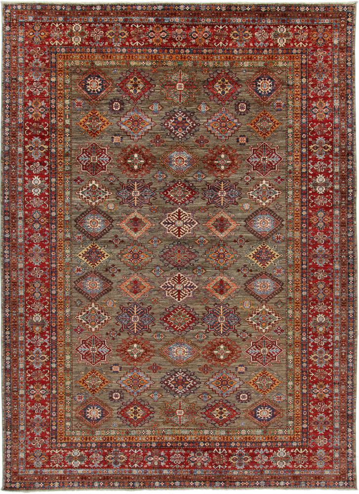 Tapis afghan Super Kazak 368x270 368x270, Tapis persan Noué à la main