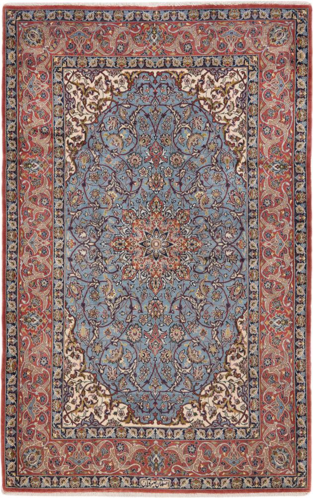 Persian Rug Isfahan Old Signed Silk Warp 172x111 172x111, Persian Rug Knotted by hand