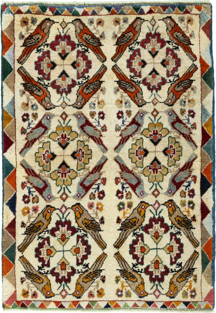 Persian Rug Persian Gabbeh Ghashghai 124x89 124x89, Persian Rug Knotted by hand