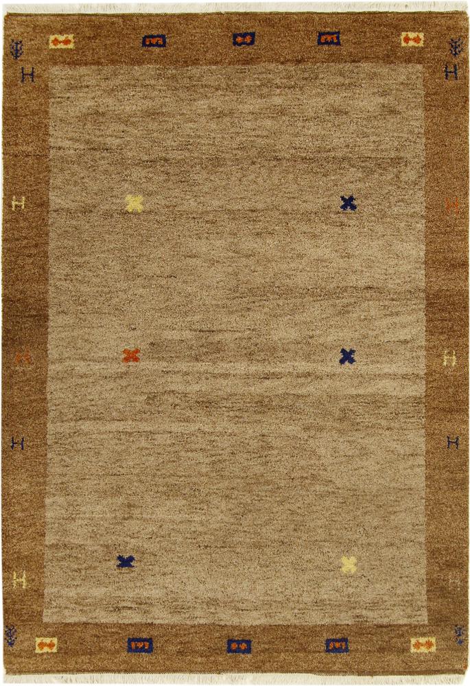 Alfombra india Gabbeh 198x144 198x144, Alfombra persa Anudado a mano