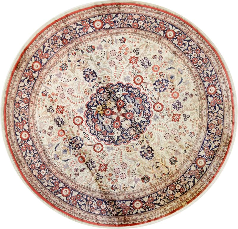 Chinese rug Hereke Silk 301x299 301x299, Persian Rug Knotted by hand