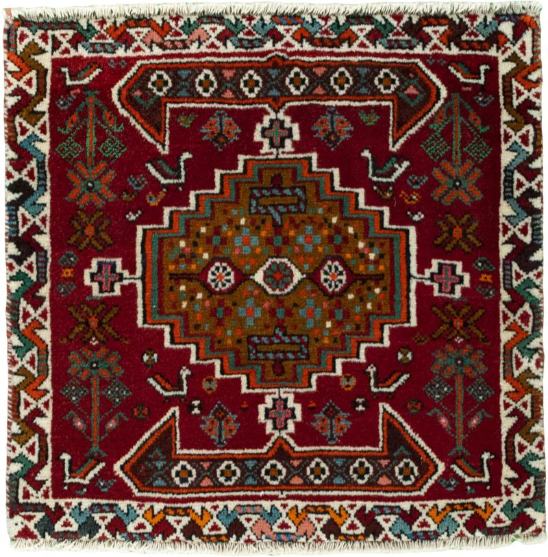 Persian Rug Shiraz 54x54 54x54, Persian Rug Knotted by hand