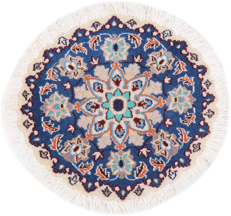 Persian Rug Nain 42x42 42x42, Persian Rug Knotted by hand