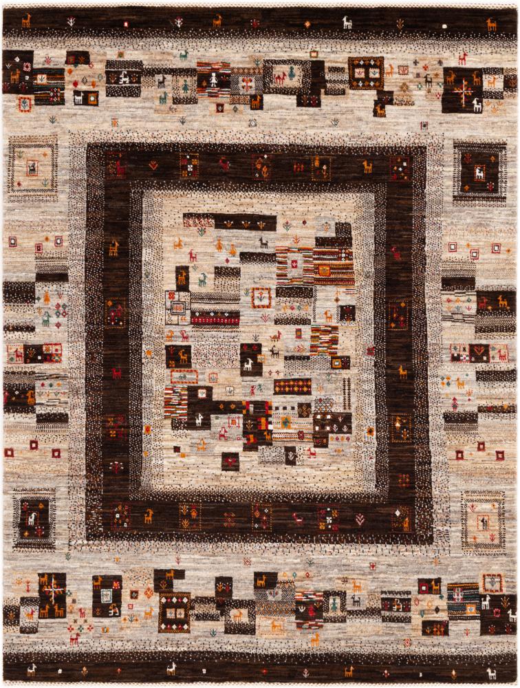 Persisk tæppe Persisk Gabbeh Loribaft Nowbaft 196x150 196x150, Persisk tæppe Knyttet i hånden