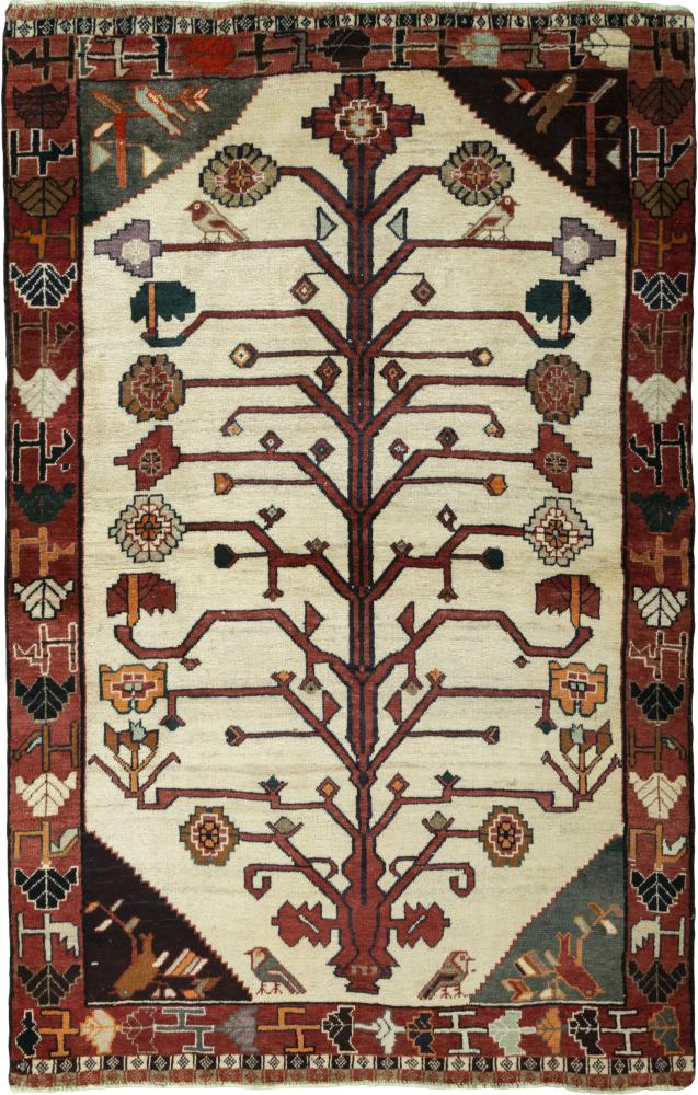 Tapis persan Persan Gabbeh Ghashghai 188x119 188x119, Tapis persan Noué à la main