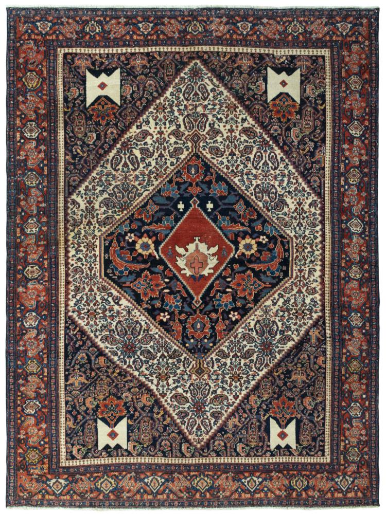 Perserteppich Senneh Antik 201x149 201x149, Perserteppich Handgeknüpft