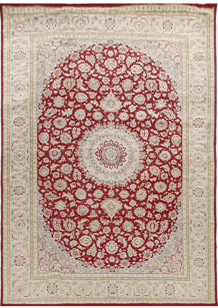 Tapis indien Indo Tabriz 292x199 292x199, Tapis persan Noué à la main