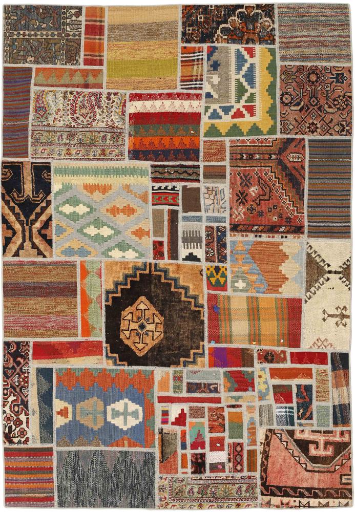 Perzsa szőnyeg Kilim Patchwork 201x139 201x139, Perzsa szőnyeg szőttesek