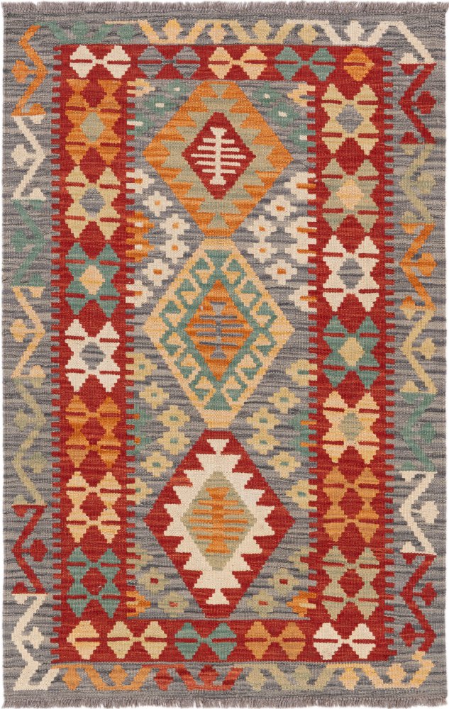 Afghanischer Teppich Kelim Afghan 130x84 130x84, Perserteppich Handgewebt