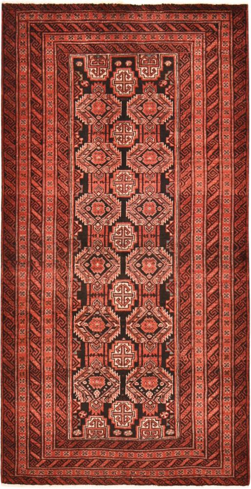 Tapis persan Baloutche 193x100 193x100, Tapis persan Noué à la main