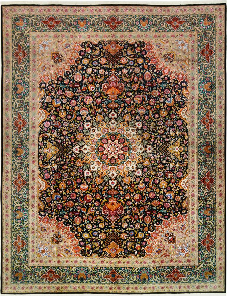 Tapis persan Tabriz 50Raj 391x306 391x306, Tapis persan Noué à la main