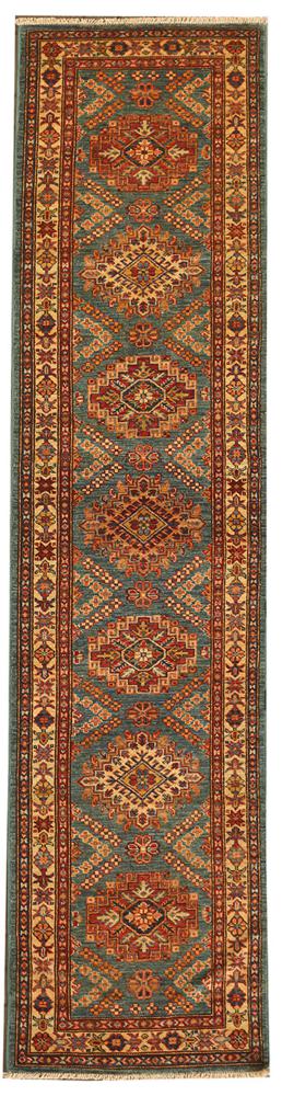 Afghan rug Kazak 316x71 316x71, Persian Rug Knotted by hand