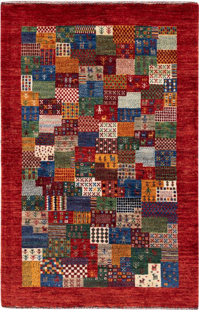 Perzisch tapijt Perzisch Gabbeh Loribaft Nowbaft 126x82 126x82, Perzisch tapijt Handgeknoopte