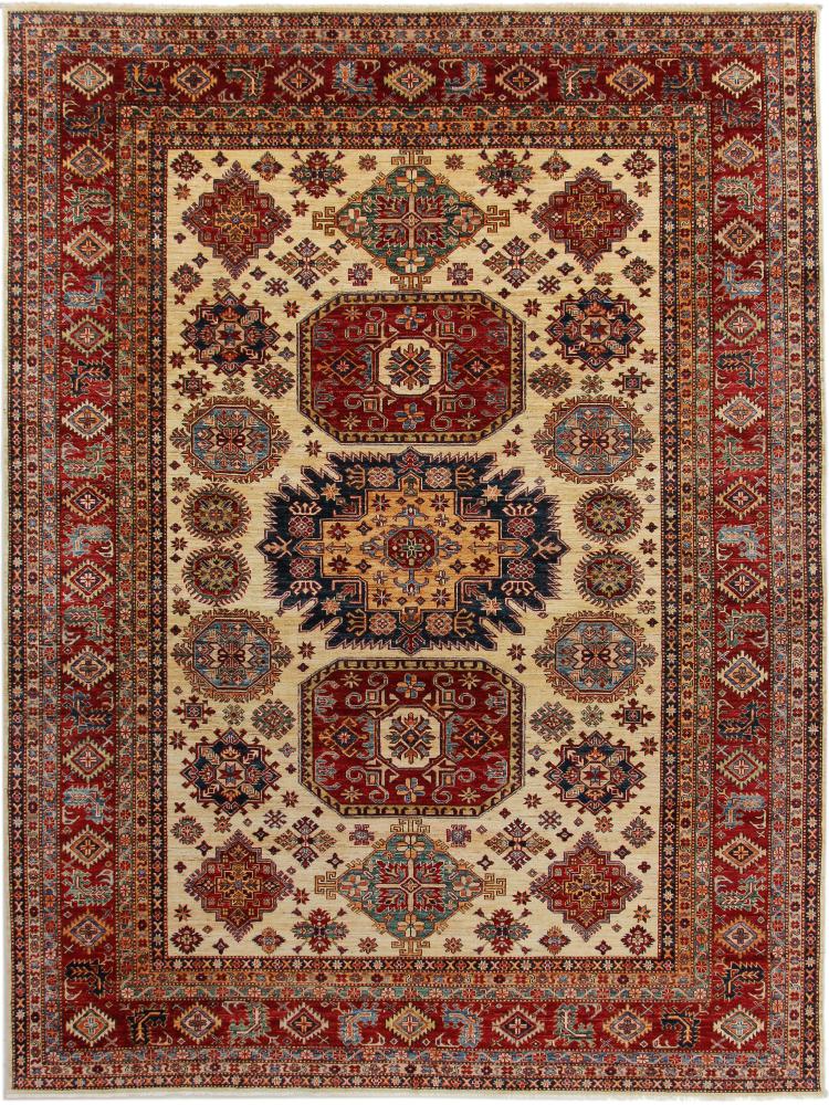 Afghan rug Super Kazak 366x276 366x276, Persian Rug Knotted by hand