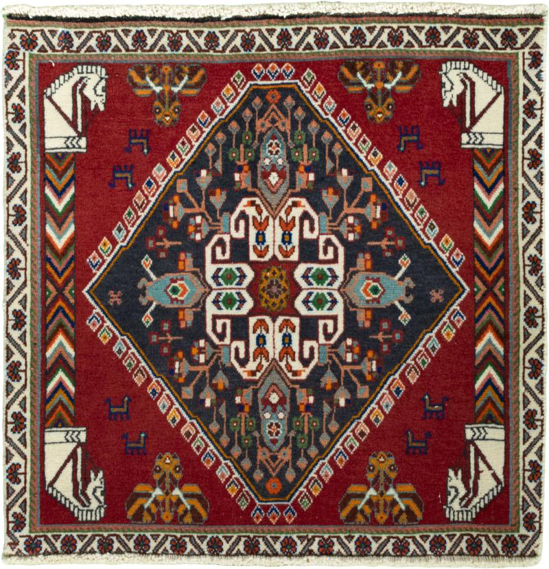 Persian Rug Shiraz 66x63 66x63, Persian Rug Knotted by hand