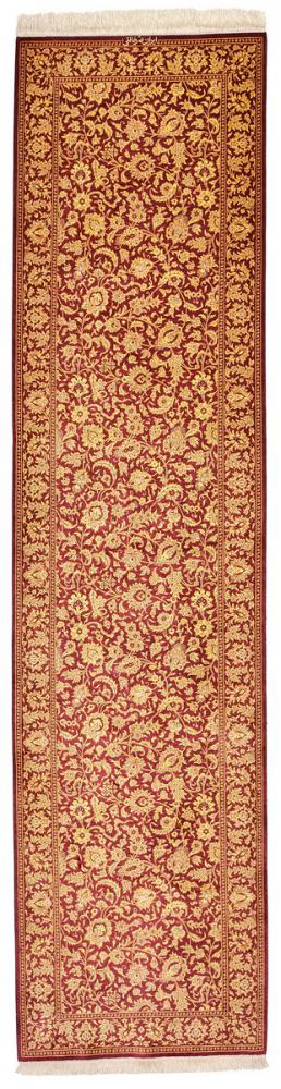 Perzisch tapijt Qum Zijde 300x75 300x75, Perzisch tapijt Handgeknoopt
