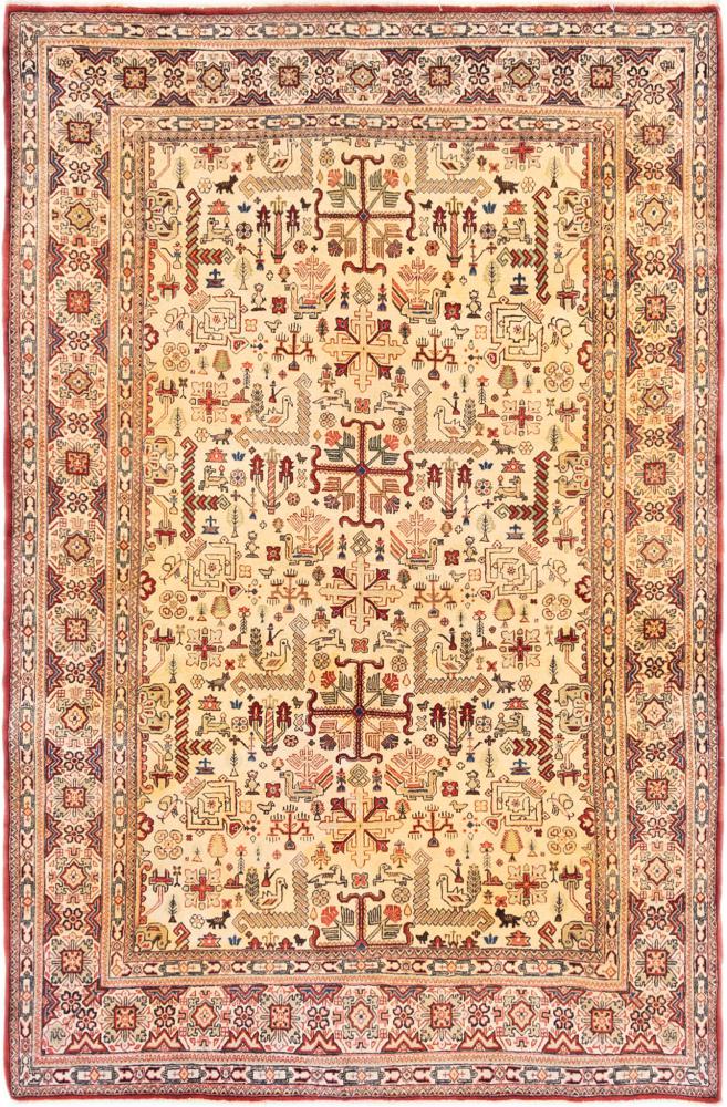 Tapis persan Mahal 313x205 313x205, Tapis persan Noué à la main