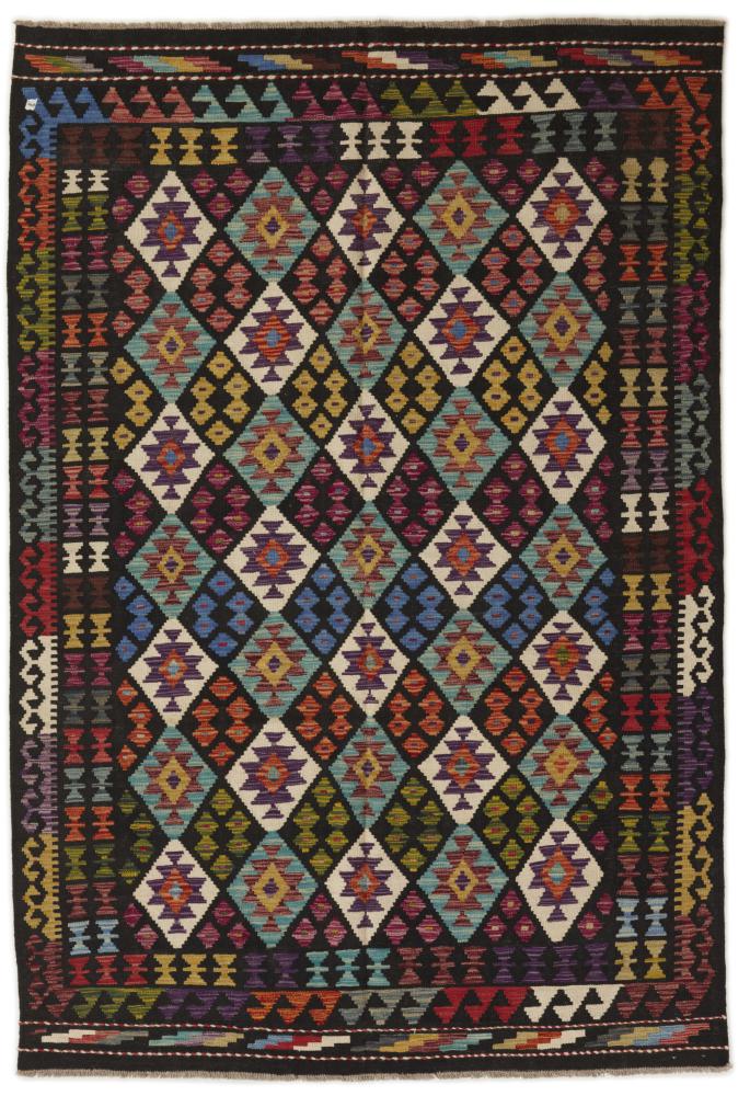 Afghan rug Kilim Afghan 8'3"x5'7" 8'3"x5'7", Persian Rug Woven by hand