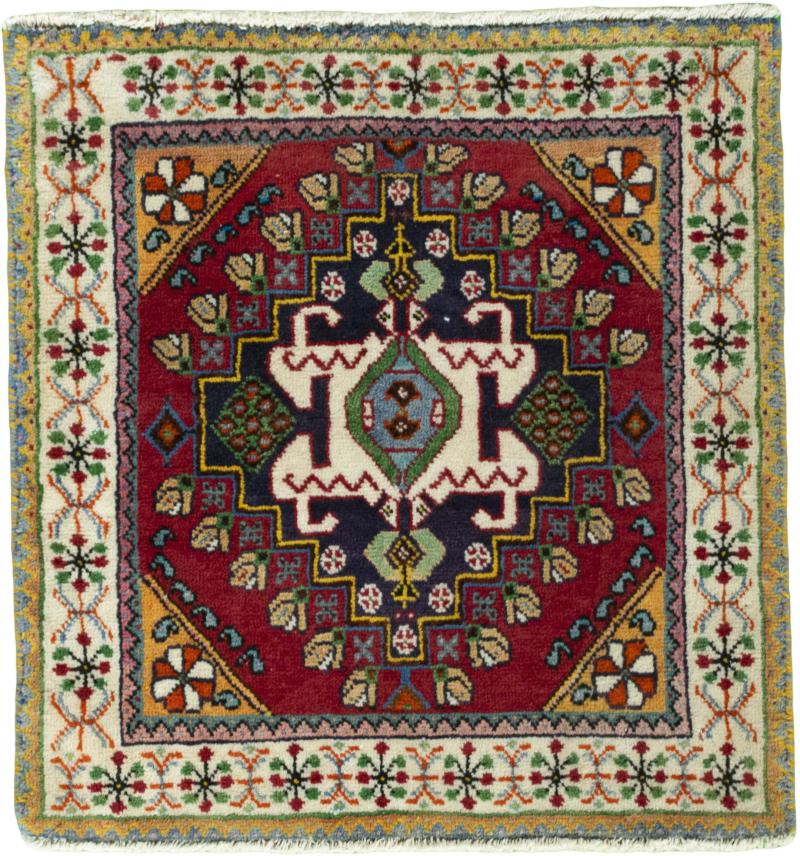 Persian Rug Shiraz 66x62 66x62, Persian Rug Knotted by hand