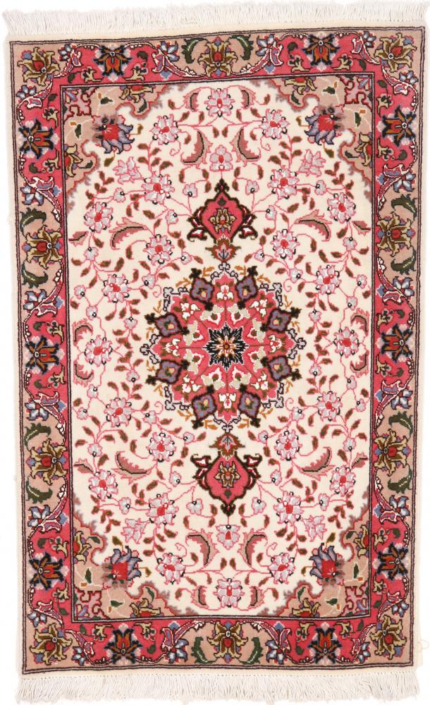 Tapete persa Tabriz 50Raj 92x61 92x61, Tapete persa Atado à mão