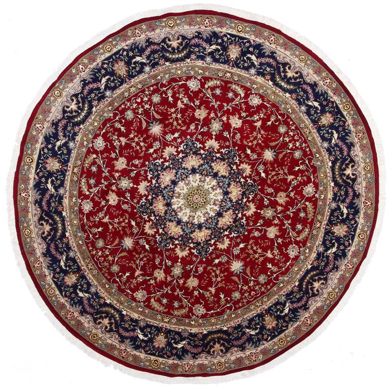 Tapete persa Tabriz 50Raj 246x244 246x244, Tapete persa Atado à mão