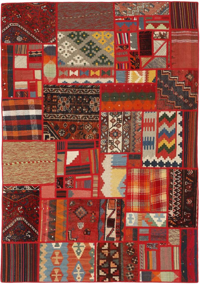 Tapete persa Kilim Patchwork 201x139 201x139, Tapete persa Tecido à mão