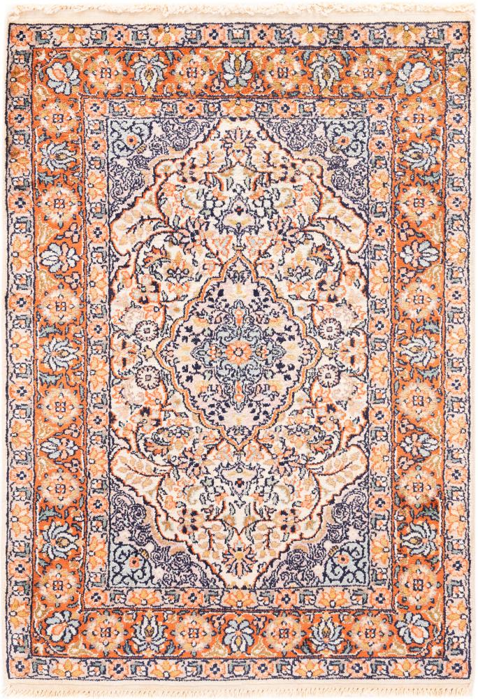 Tappeto indiano Cachemire di Seta 91x64 91x64, Tappeto persiano Annodato a mano