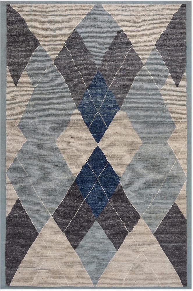 Afghan rug Berber Design 9'11"x6'7" 9'11"x6'7", Persian Rug Knotted by hand