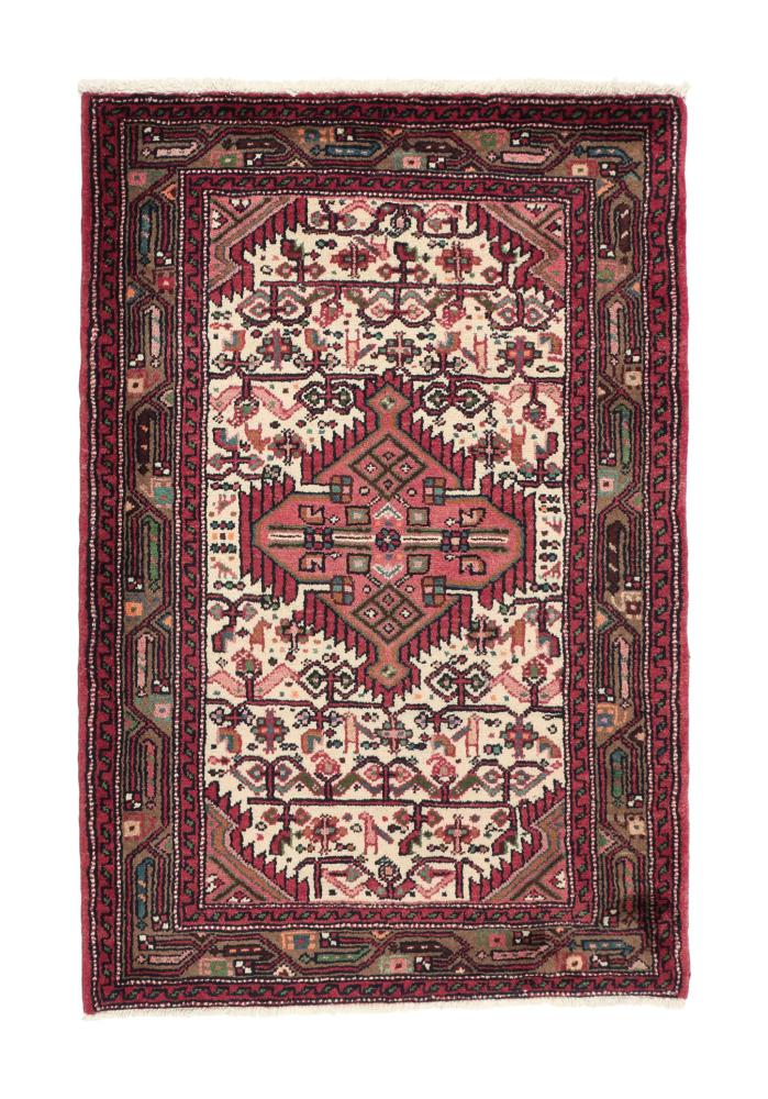 Tapis persan Hamadan 129x87 129x87, Tapis persan Noué à la main
