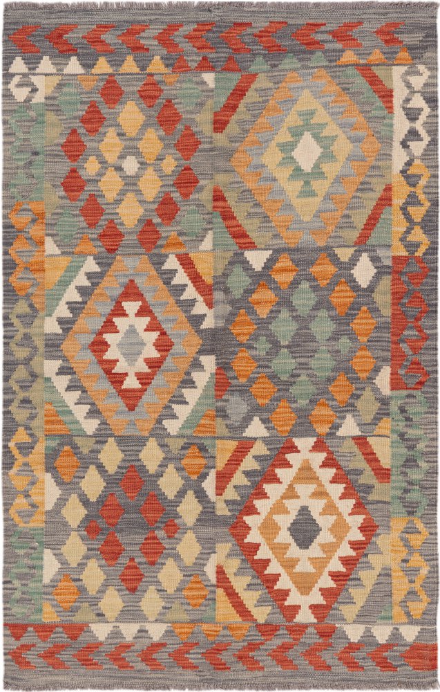 Tapis afghan Kilim Afghan 155x100 155x100, Tapis persan Tissé à la main