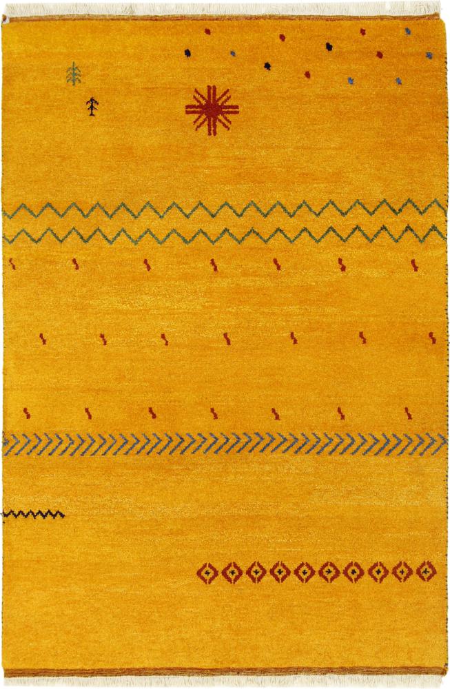 Alfombra india Gabbeh 201x139 201x139, Alfombra persa Anudado a mano