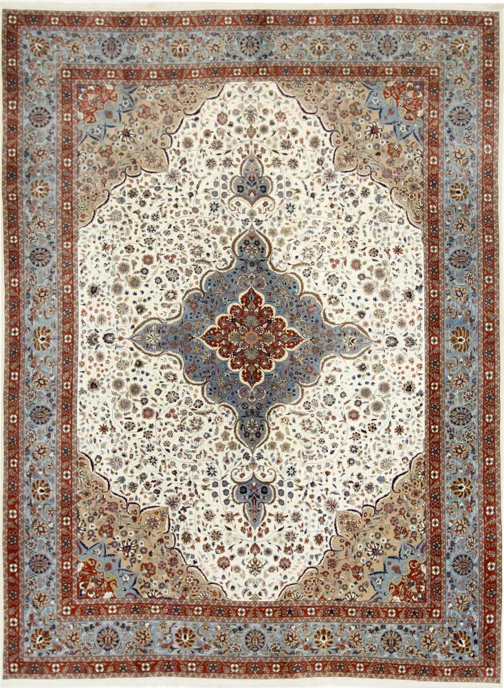 Tapis persan Ispahan 376x278 376x278, Tapis persan Noué à la main