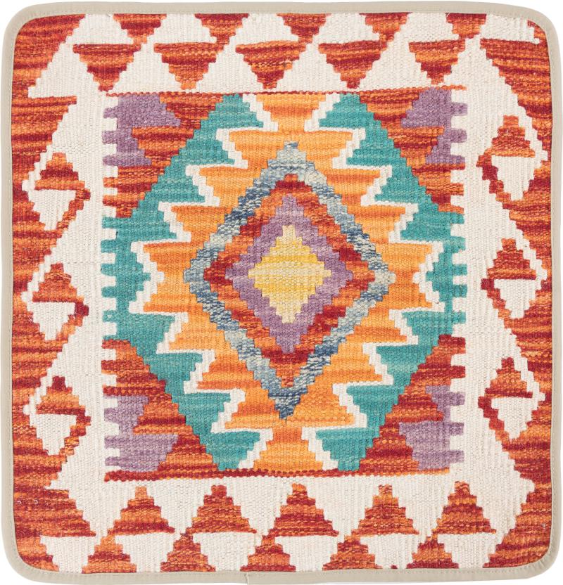 Afghanska mattan Kilim Afghan Kuddfodral 50x50 50x50, Persisk matta Knuten för hand
