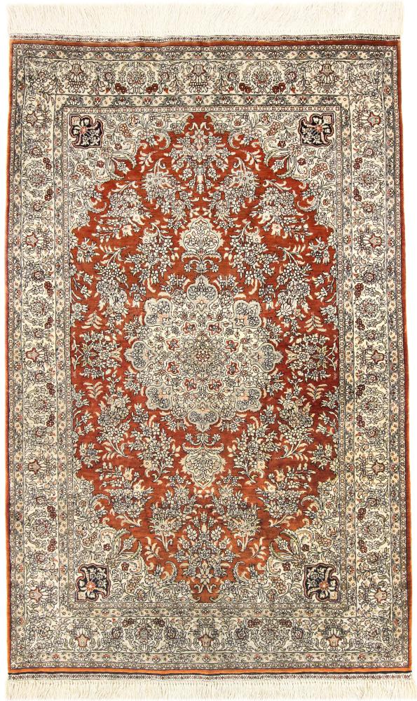  Hereke Zijde 127x79 127x79, Perzisch tapijt Handgeknoopte