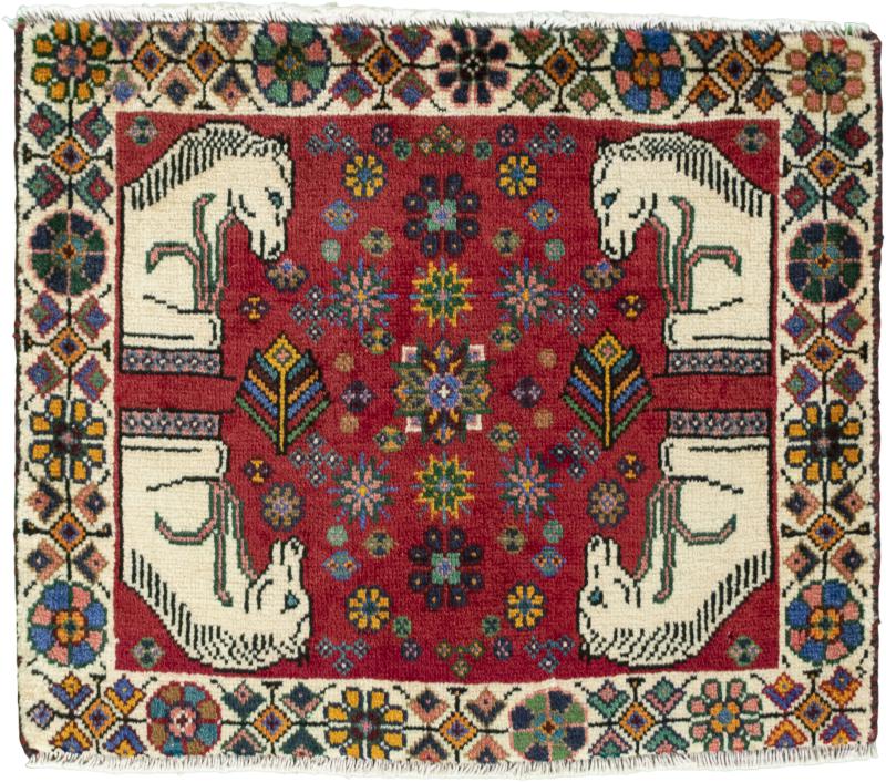 Persian Rug Shiraz 57x67 57x67, Persian Rug Knotted by hand