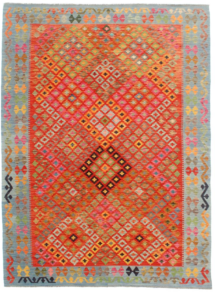 Tapis afghan Kilim Afghan 304x203 304x203, Tapis persan Tissé à la main