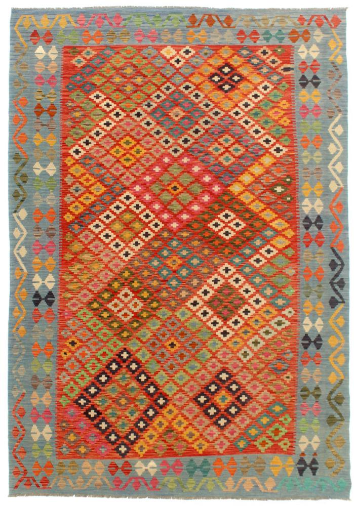 Afghansk tæppe Kelim Afghan 301x205 301x205, Persisk tæppe Håndvævet